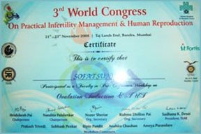 Certificates of Dr. Sumita Sofat