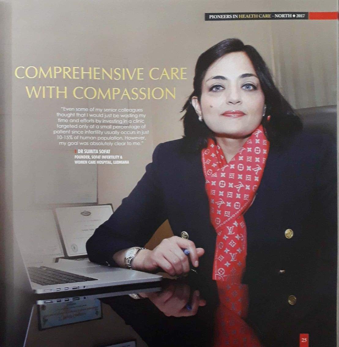 A single fertility doctor to alter India’s IVF Sector. Check out Dr Sumita Sofat in Pioneers Magazine!