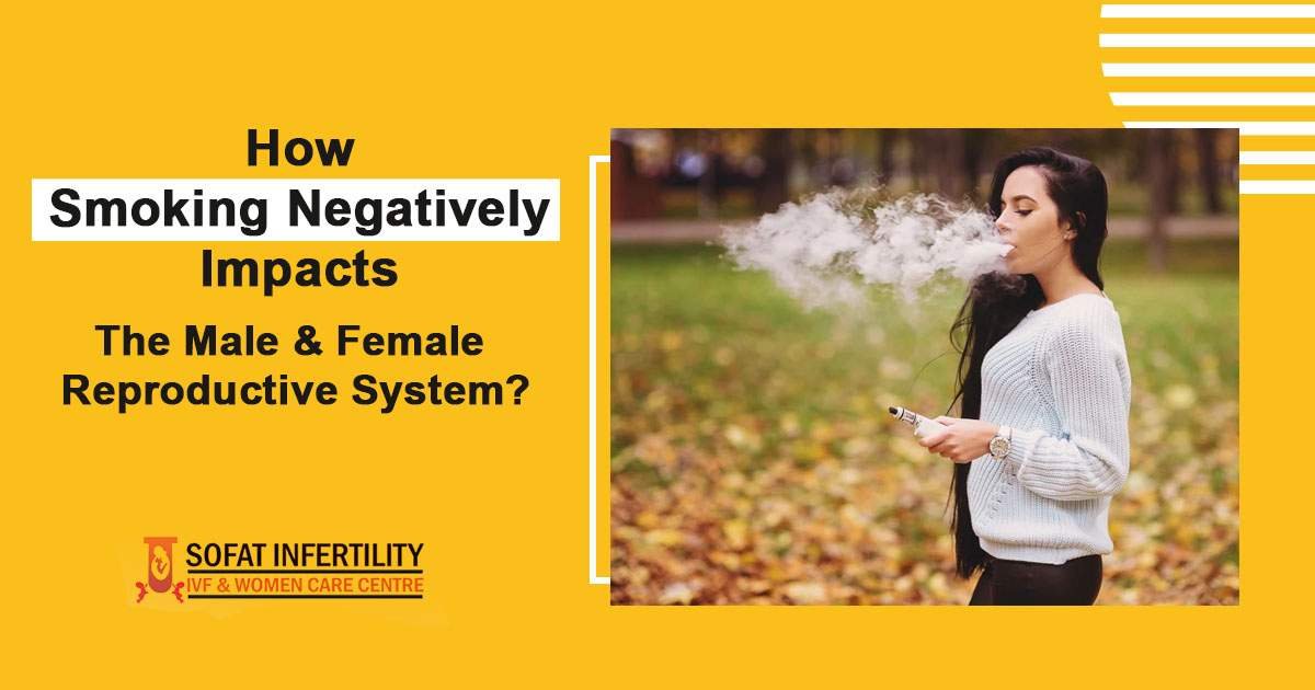 How smoking negatively impacts male and female reproductive system?